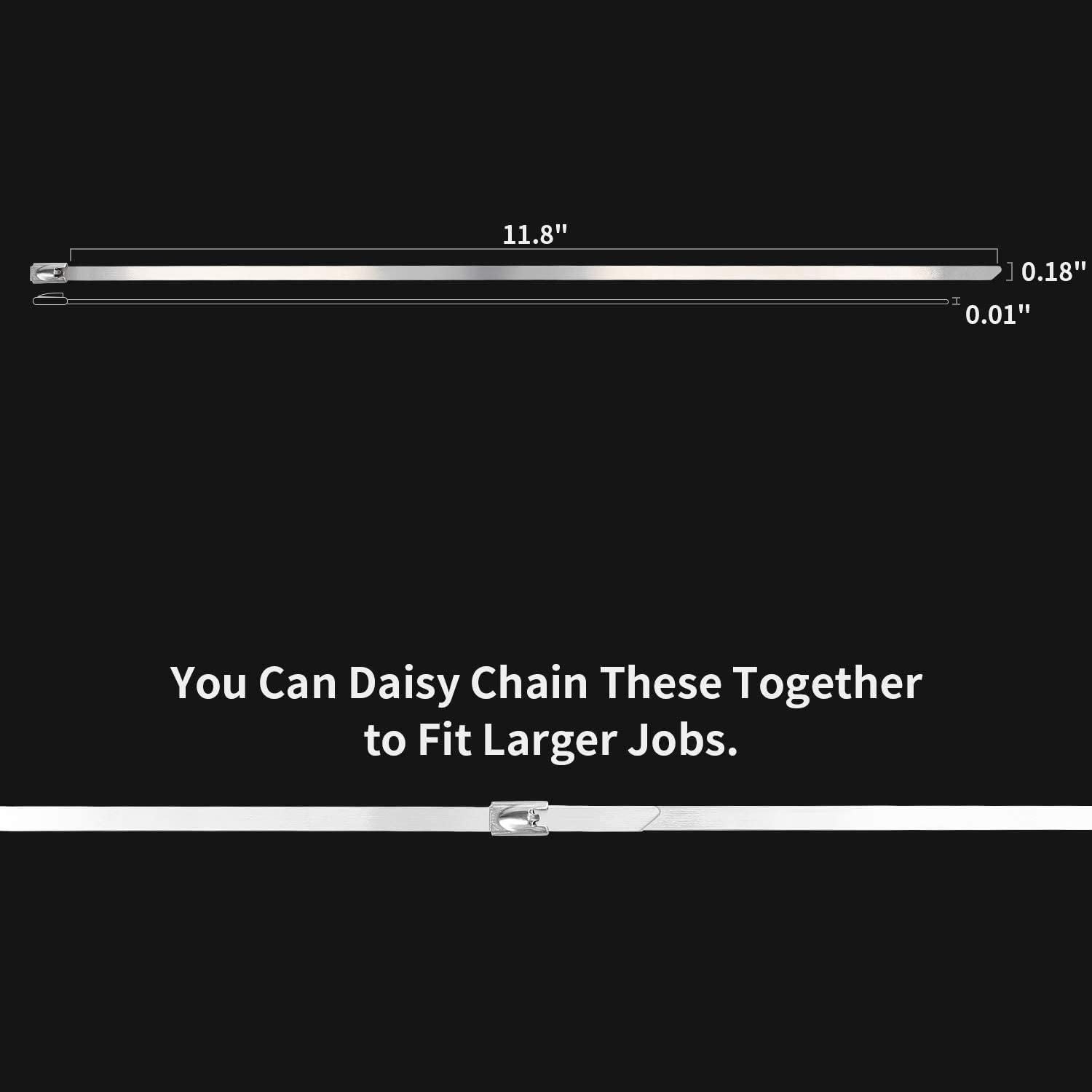 Stainless Steel Cabe Lock Ties (Pack of 10)